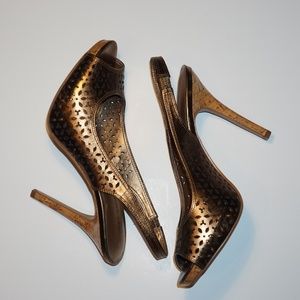 Audrey Brooke Bronze Slingback Heel